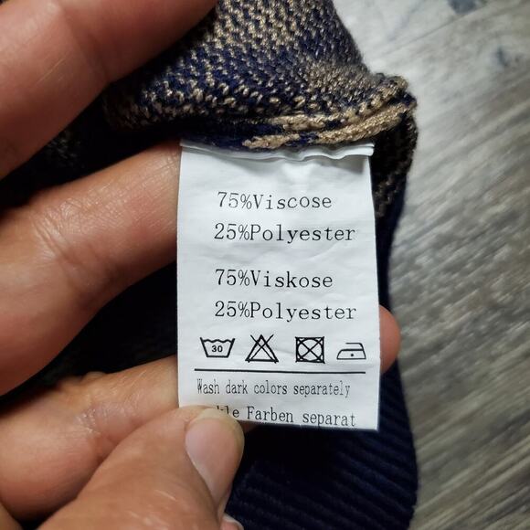 Paul Jones Geometric Sleeveless Vest Size Large Casual Preppy - Picture 4 of 7